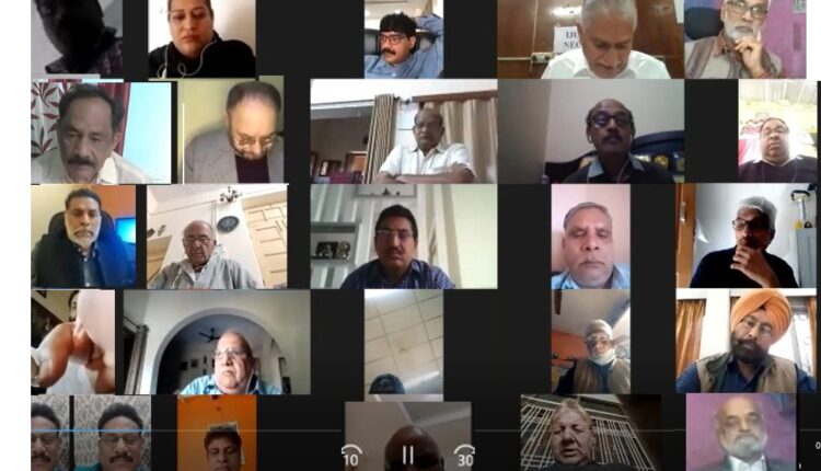 A screen grab of the IJU NEC virtual meeting on 24 November.